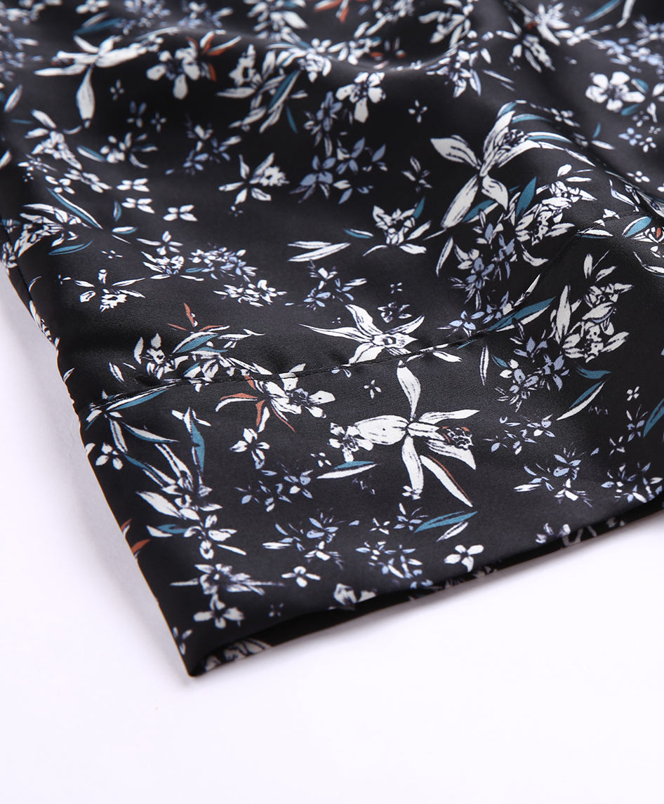 Coats - Black florals Printed Kimono